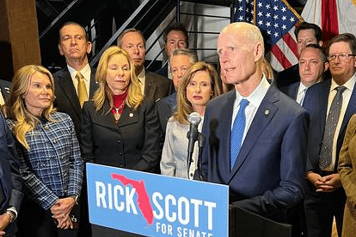U.S. Sen. Rick Scott, R-Fla., gains endorsement of Florida lawmakers, Jan. 30, 2024. (Photo/Scott campaign)