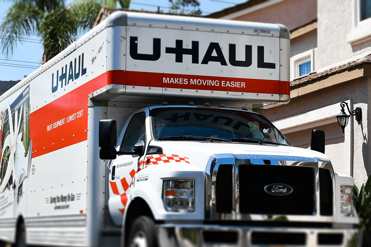 <a href=https://www.flickr.com/photos/hireahelper/44601958941>A U-Haul rental truck outside of a house, Aug. 13, 2018.</a> (Photo/HireAHelper, Flickr)