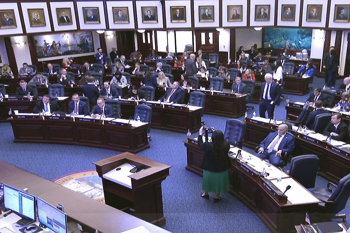Florida House of Representatives, Tallahassee, Fla., Feb. 22, 2024. (Video/The Florida Channel)