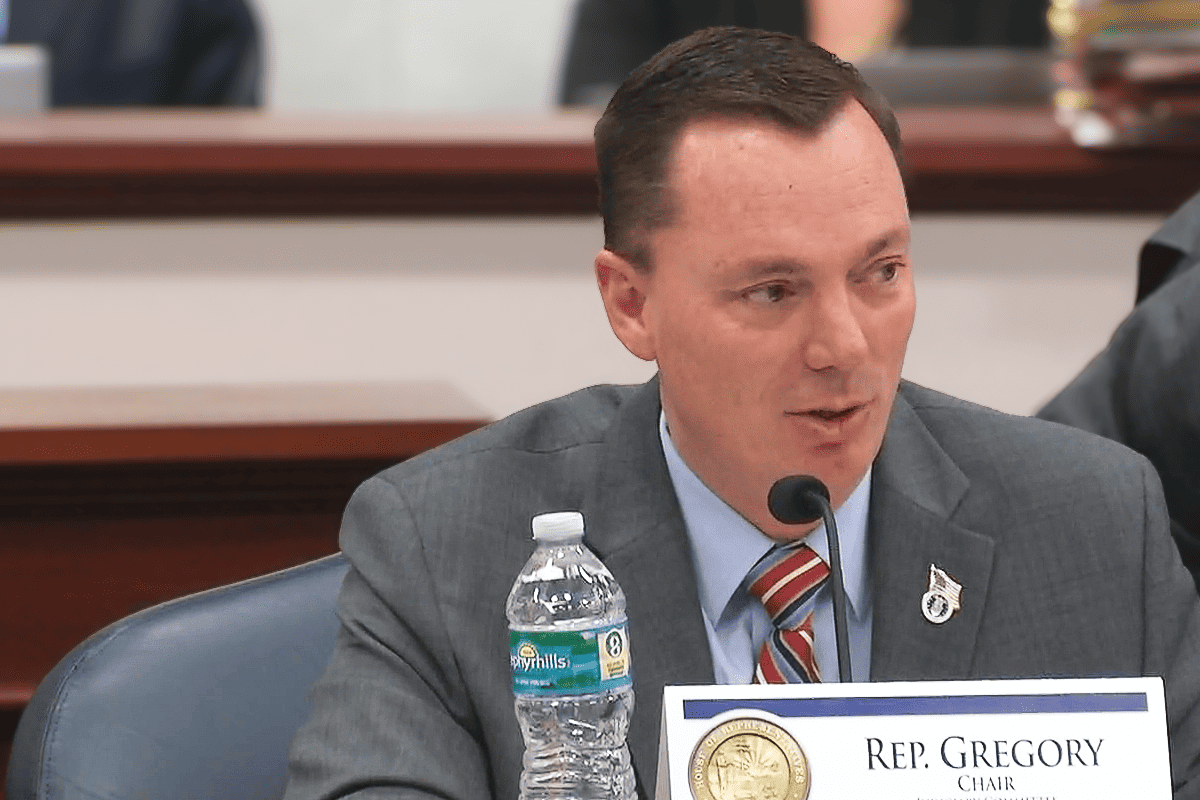 Rep. Tommy Gregory at Florida House Judiciary Committee meeting, Tallahassee, Fla., Feb. 21, 2024. (Video/The Florida Channel)