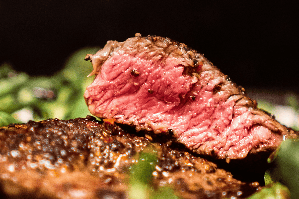 A steak, April 29, 2020. (Photo/Justus Menke, Unsplash)