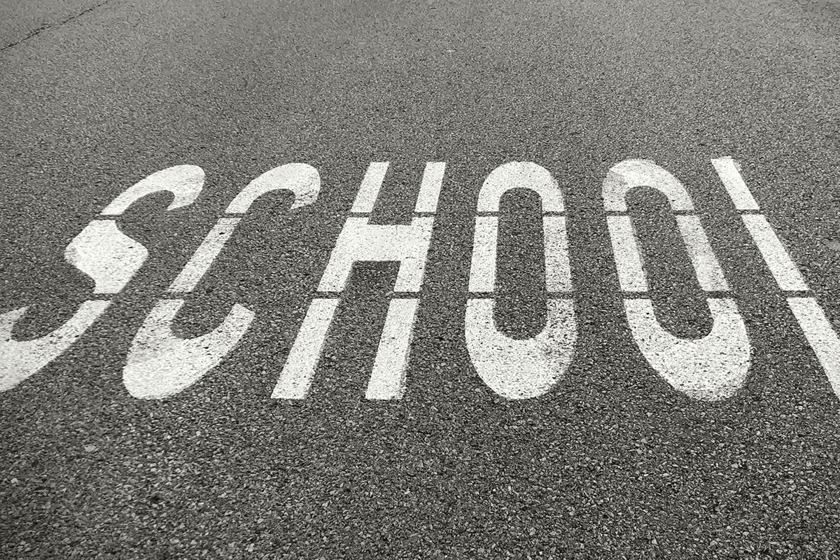 School sign, Oct. 10, 2020. (Photo/Josh Meeder, Unsplash)