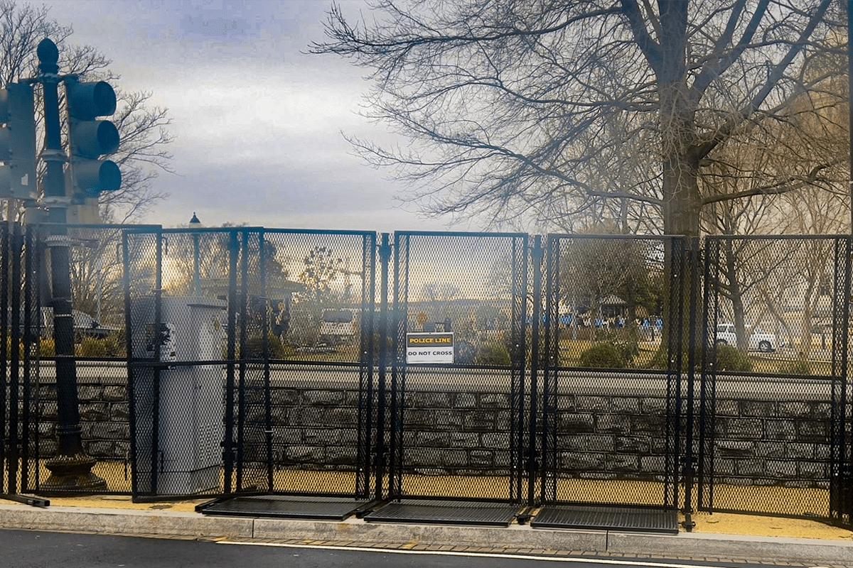 Barriers erected around the U.S. Capitol, Washington, D.C., March 7, 2024. (Photo/Sen. Marco Rubio)