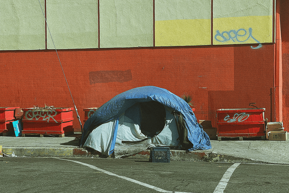 Homeless camp, Feb. 28, 2021. (Photo/Naomi August, Unsplash)