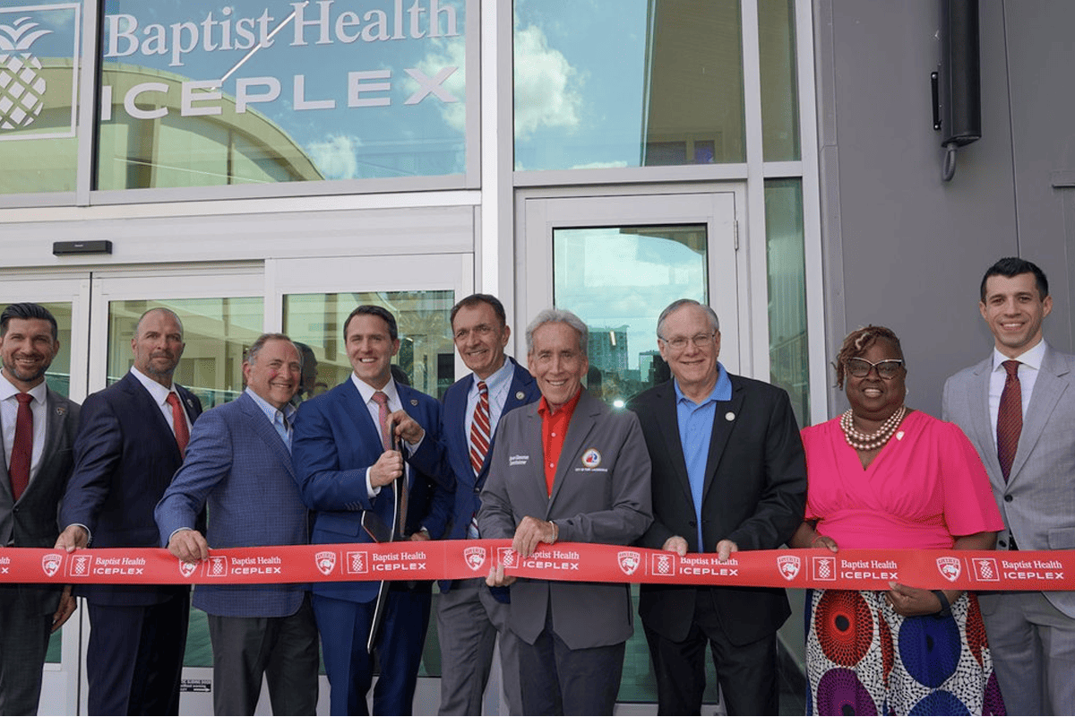 Opening of the Baptist Health IcePlex at Holiday Park, Fort Lauderdale, Fla., March 20, 2024. (Photo/City of Fort Lauderdale)