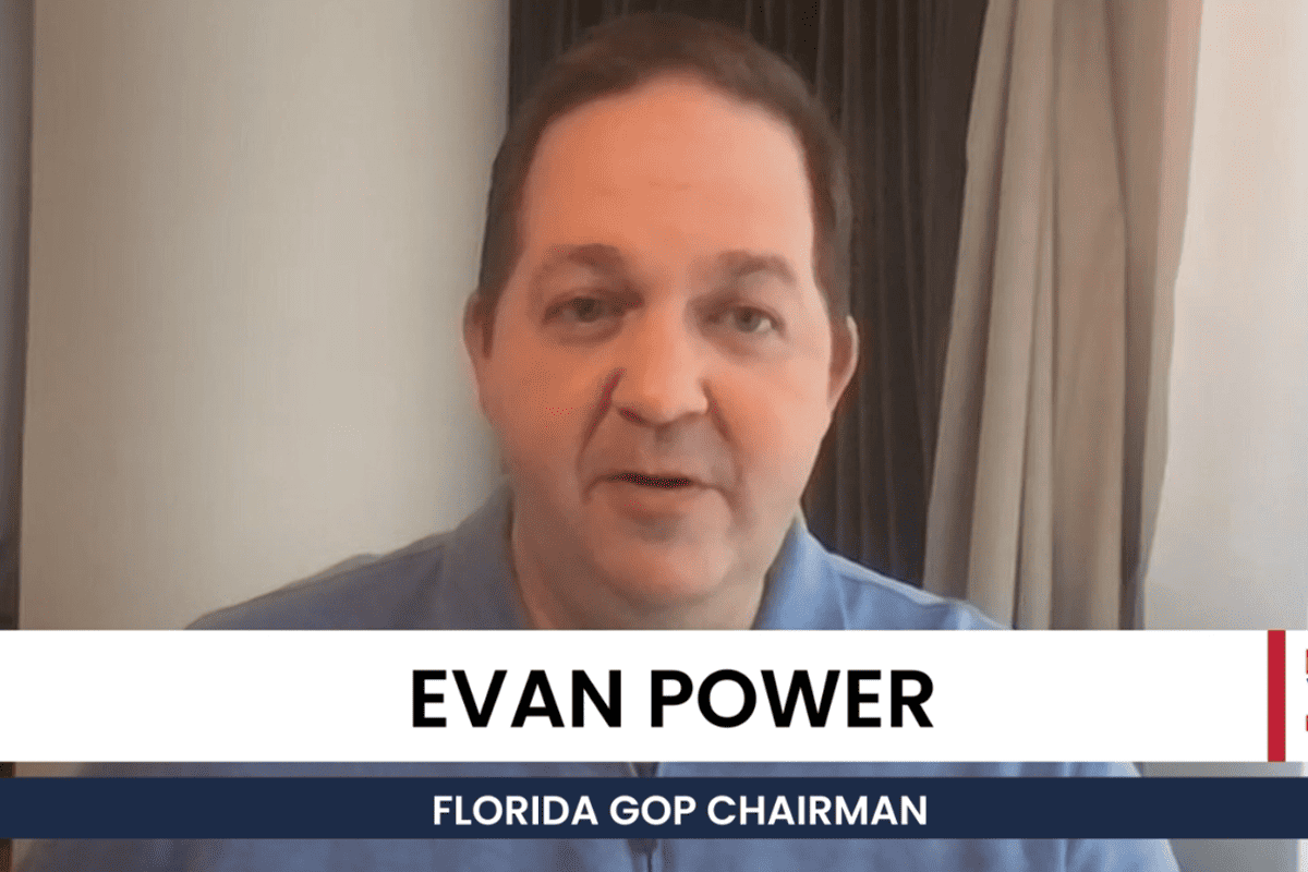 Republican Party of Florida Chairman Evan Power on Florida's Voice with Brendon Leslie, March 22, 2024. (Video/Florida's Voice)