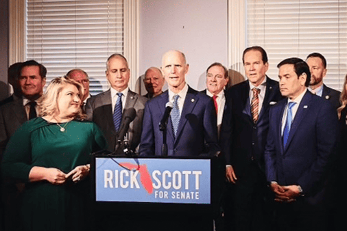 U.S. Sen. Rick Scott, R-Fla., with members of Florida's D.C. delegation, Washington, D.C., March 5, 2024. (Photo/Team Scott)