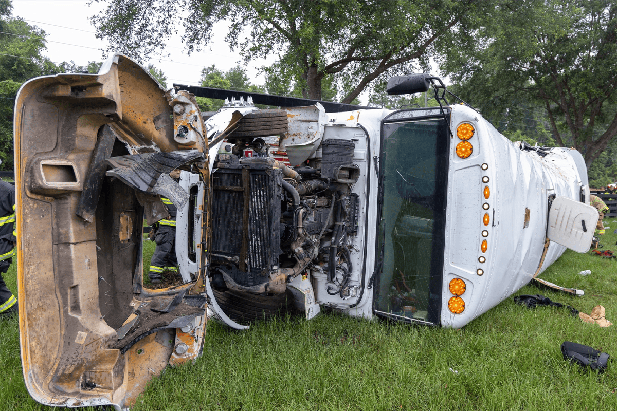 Scene of a fatal bus crash in Marion County, Fla., May 14, 2024. (Photo/Marion County Fire Rescue)