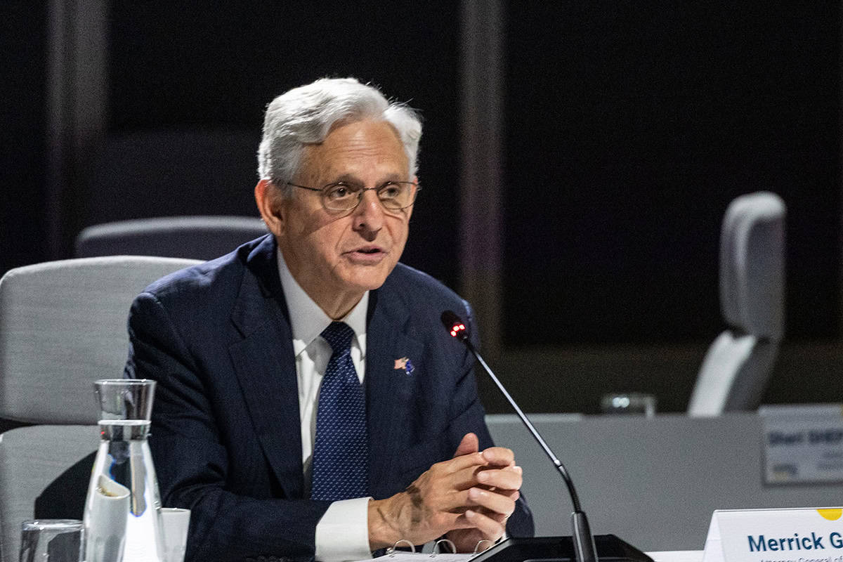 U.S. Attorney General Merrick Garland, June 21, 2023. (Photo/
Swedish Presidency of the Council of the EU, Flickr)
