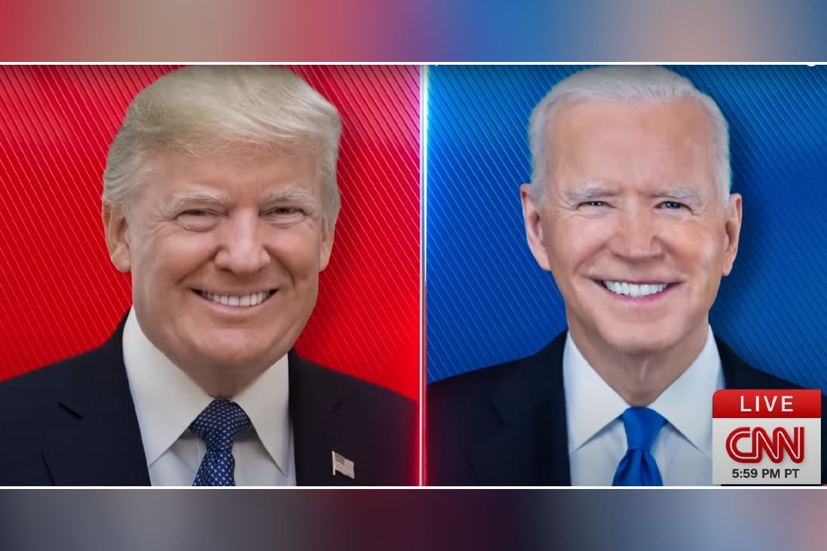 Former President Donald Trump and President Joe Biden. (Graphic/CNN)