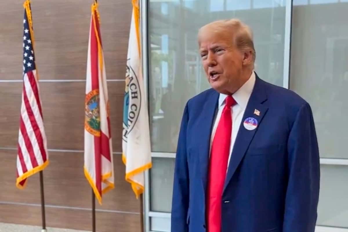 President Trump votes early in Florida primary election